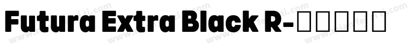 Futura Extra Black R字体转换